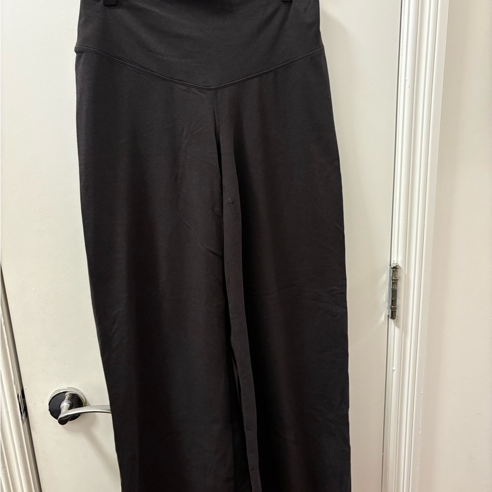 Old Navy Black Wide-Leg Track Pants